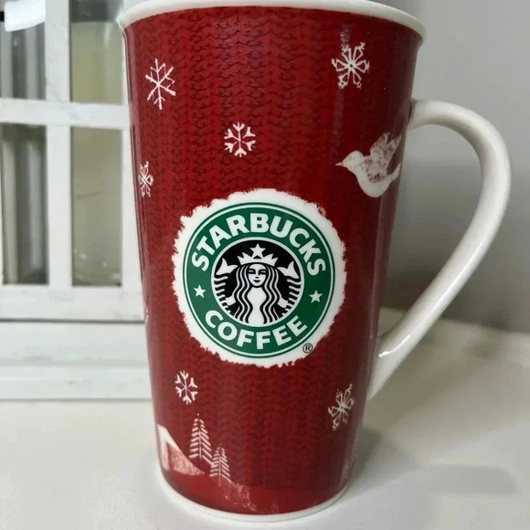 2008 Starbucks Holiday Knit Sweater Ceramic Mug 16 oz - Picture 6 of 7